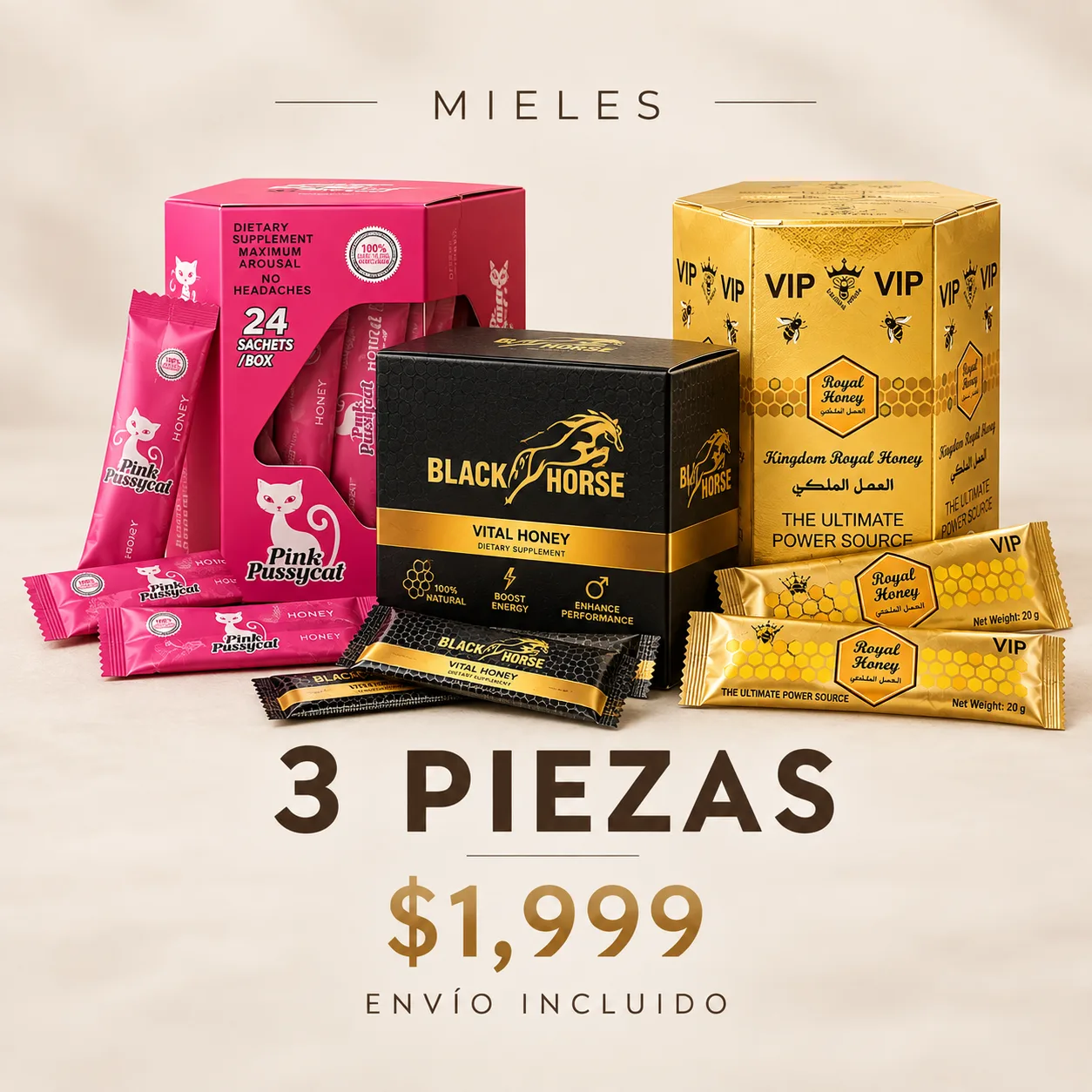 Mieles 3pzas