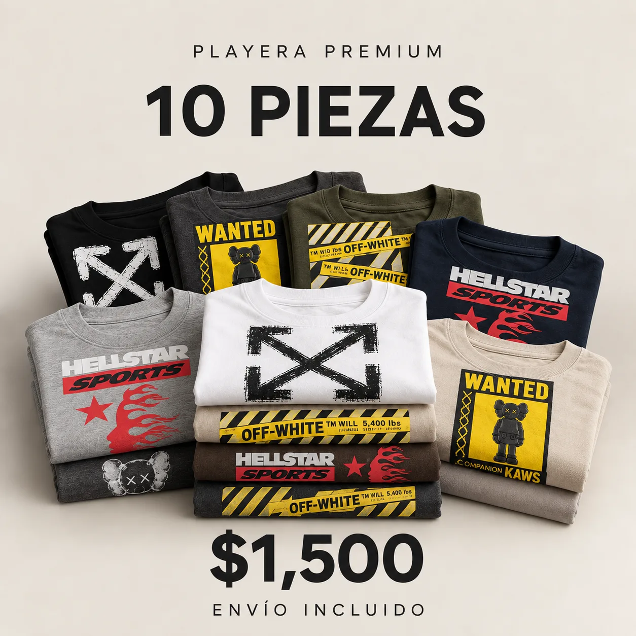 Playeras 10 pzas